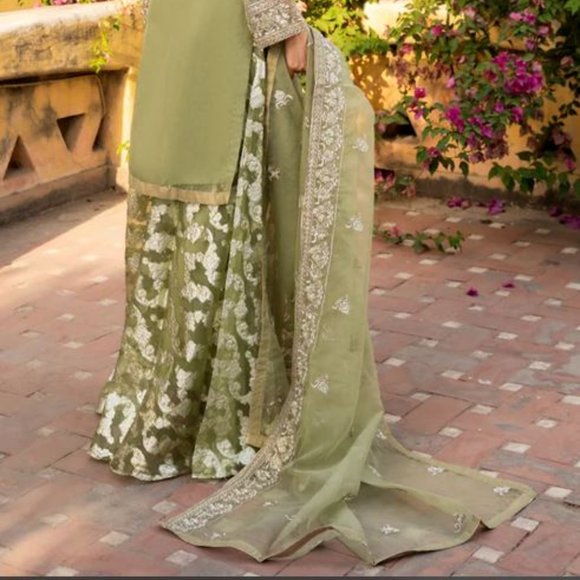 Luxury Sharara Style Pakistani Suit - Picture 2 of 3